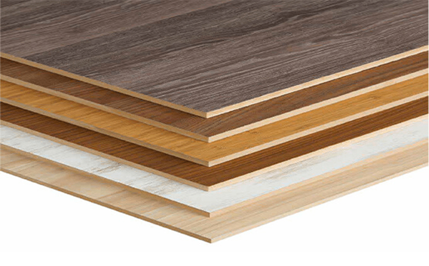 Gỗ MDF loại gỗ ép được sản xuất từ các sợi gỗ qua quá trình xử lí công nghiệp (nguồn: Internet).